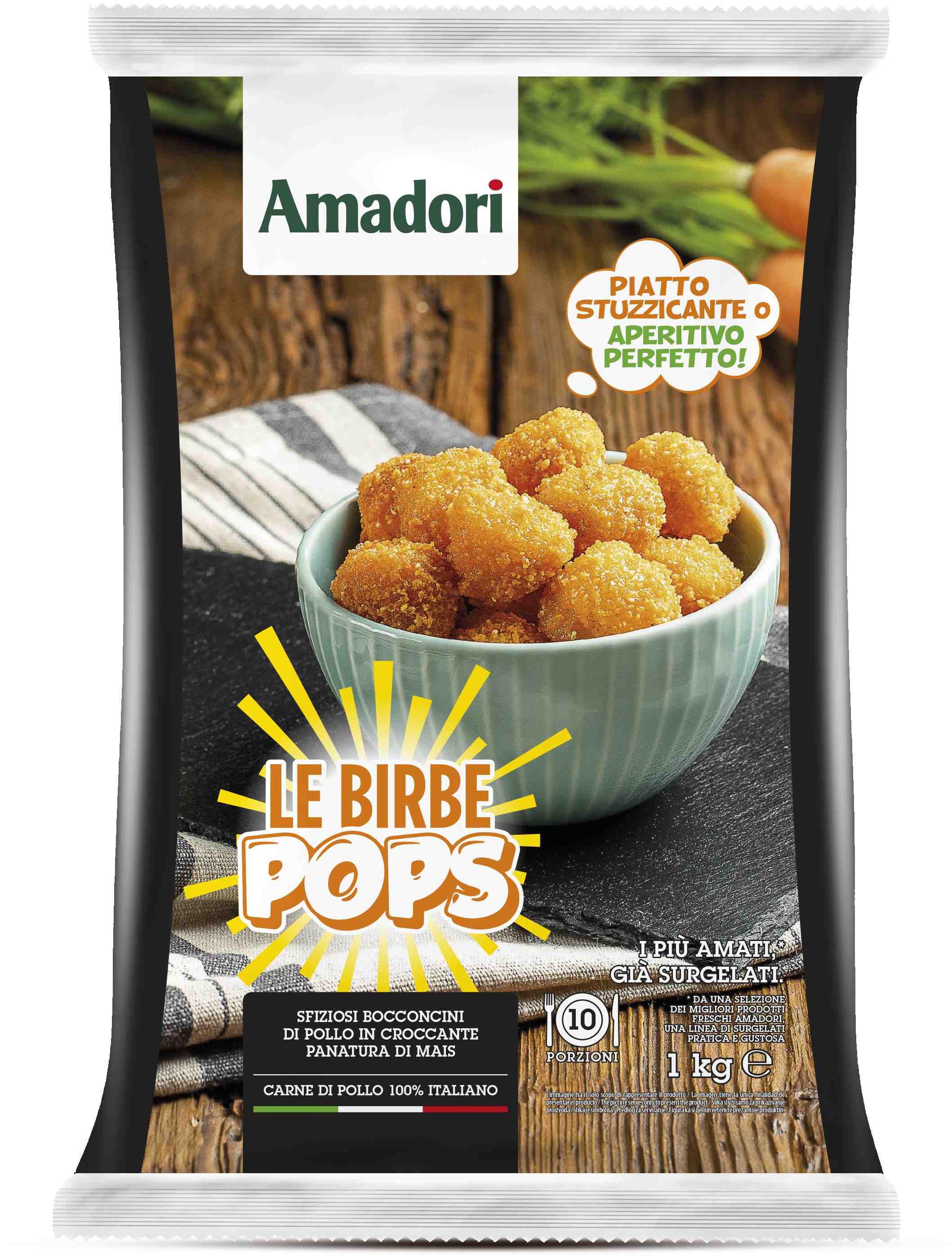 Birbe di Pollo Pops 1 kg Surgelate