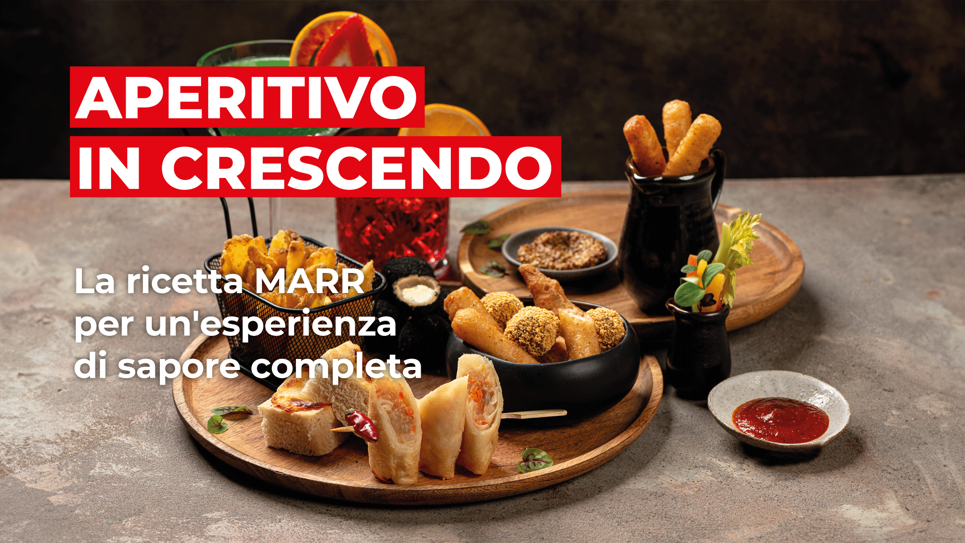 MARR:  soluzioni finger food per l'aperitivo