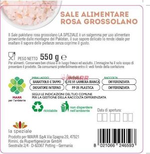 Sale Pakistano Rosa Grossolano 550 g La Speziale