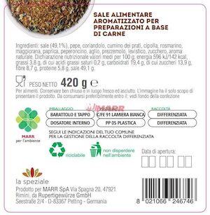 Americano Grill Sale Aromatico 420 g La Speziale